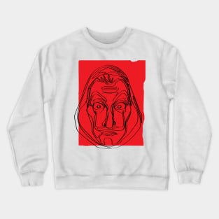 Dali Red Mask Crewneck Sweatshirt